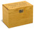 Classic Filigree Oak Personalized 4x6 Recipe Card Box - View 3