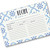 C.R Gibson Double Sided Recipe Cards, 40pcs, 4'' x 6'', True Blue Design