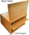 Extra Large Two Door Bamboo Bread Box - Store 3 Loaves + 50 Tortillas - Adjustable Shelf Counter Top Cabinet - Mini Kitchen Cupboard Storage - Easy Self Assembly