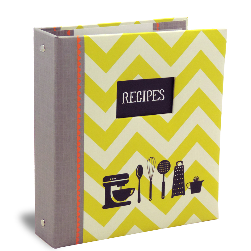 Kitchen Gear Recipe Binder  4x6 Half Page Cookbook Album | Cookbook People
