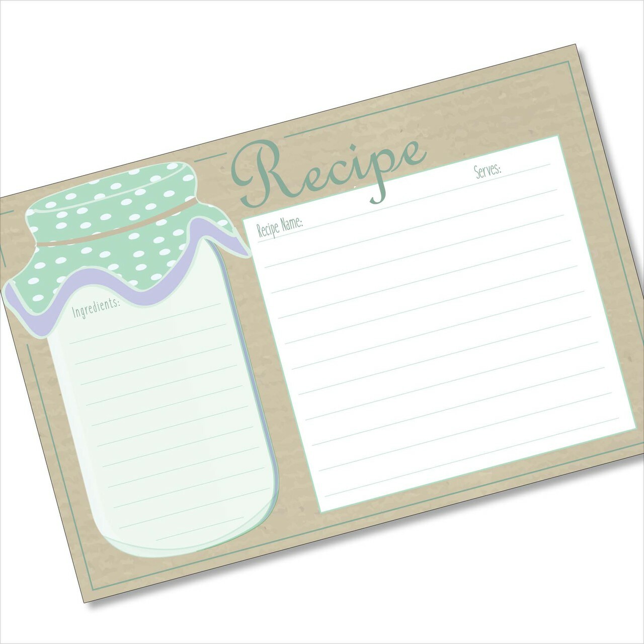 editable 4x6 recipe card template for word free