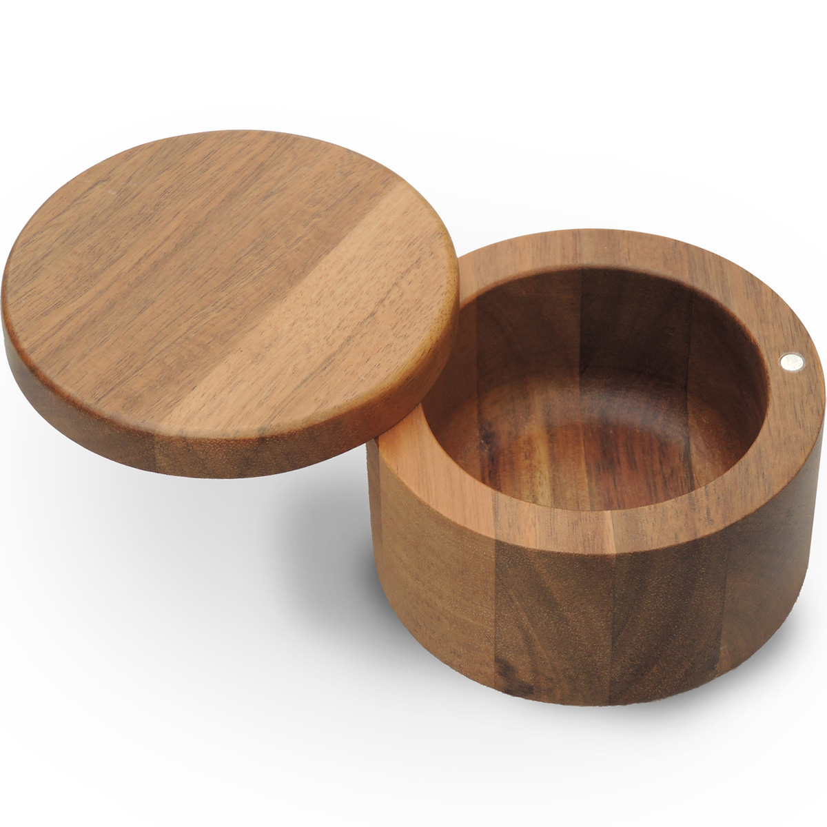 Salt Box with Magnetic Swivel Lid, "Take Life with a Grain of Salt" En Salt Box with Magnetic Swivel Lid, "Take Life with a Grain of Salt" En