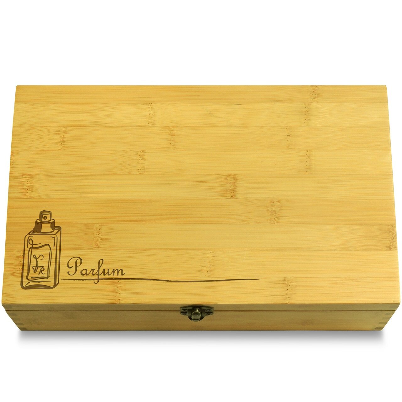 French Perfume Bathroom Multikeep Box Adjustable Bamboo Wood