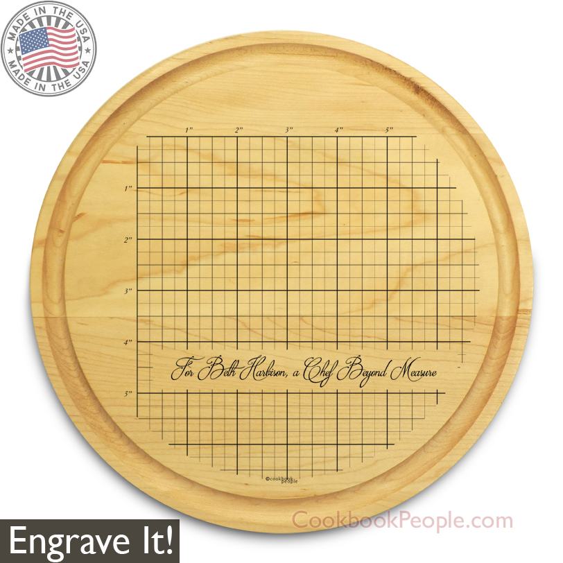 Round Chopping Board Engraved Personalized Circular Cutting Board