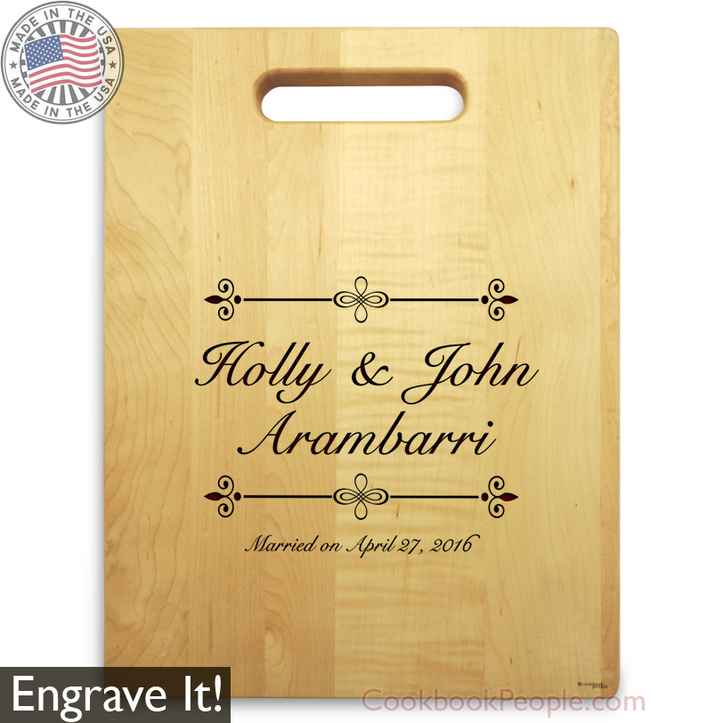Engraving Cutting Board with Handle Chopping Board with Engraved Name