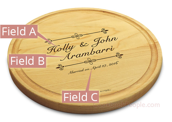 Circular Cutting Board Maple Chopping Board with Juice Groove