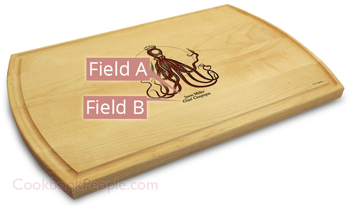 Personalized Cutting Board - Large Grooved 10x16 Chopping Board Engraved