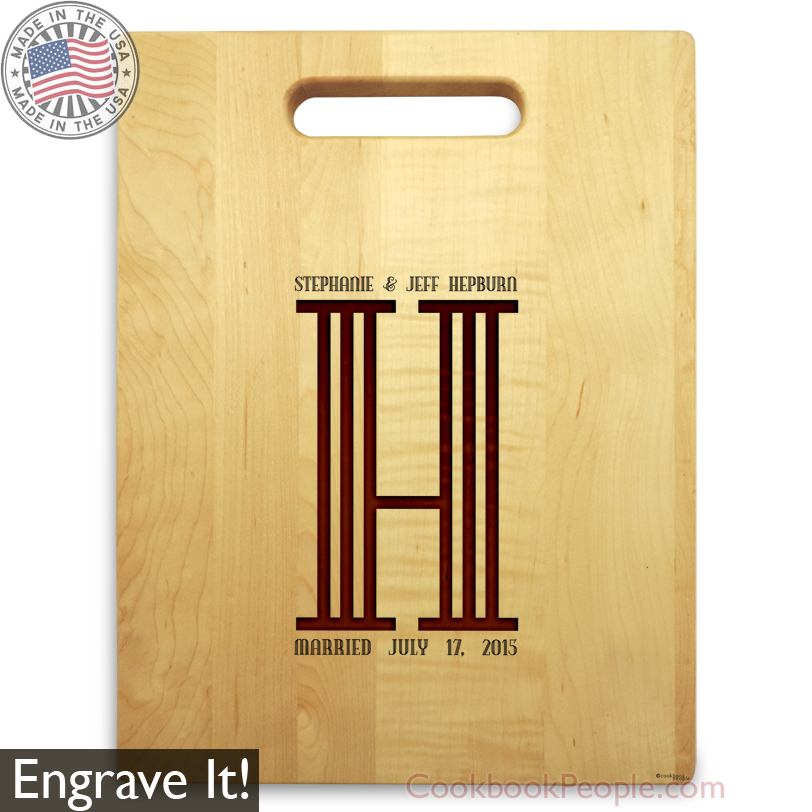 Engraving Cutting Board with Handle Chopping Board with Engraved Name