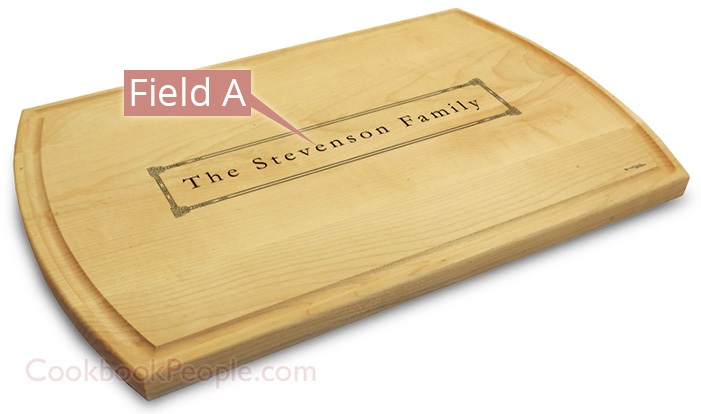 Personalized Cutting Board - Large Grooved 10x16 Chopping Board Engraved