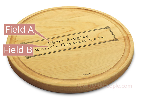 Circular Cutting Board Maple Chopping Board with Juice Groove