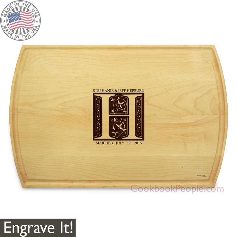 Engraved Chopping Board American Maple Personalized Rectangular Cutting Board
