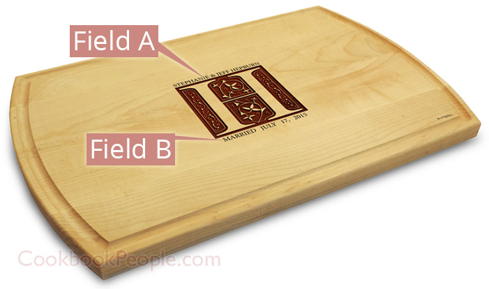 Personalized Cutting Board - Large Grooved 10x16 Chopping Board Engraved