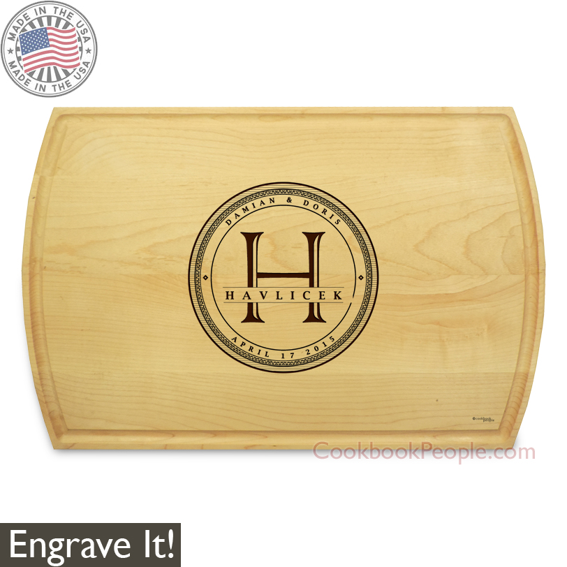 Engraved Chopping Board American Maple Personalized Rectangular Cutting Board