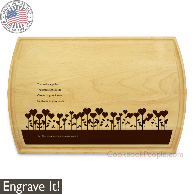 Engraved Chopping Board American Maple Personalized Rectangular Cutting Board