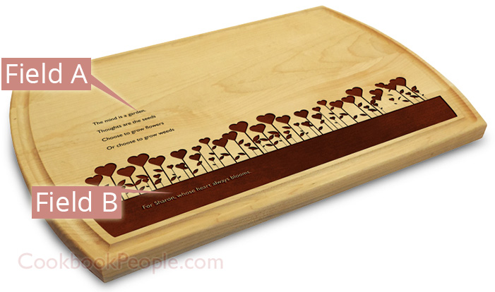 Personalized Cutting Board - Large Grooved 10x16 Chopping Board Engraved