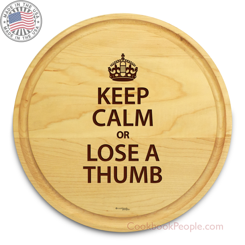 Round Chopping Board Engraved Personalized Circular Cutting Board