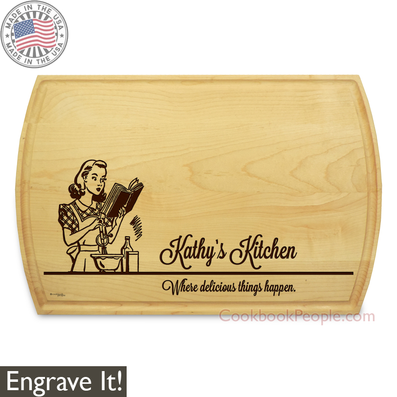 Engraved Chopping Board American Maple Personalized Rectangular Cutting Board