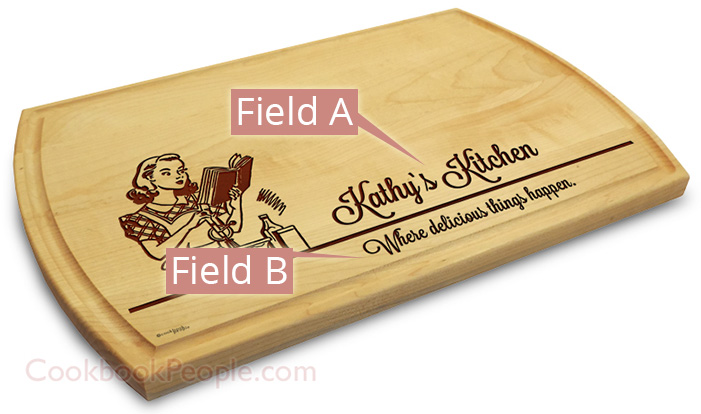 Personalized Cutting Board - Large Grooved 10x16 Chopping Board Engraved