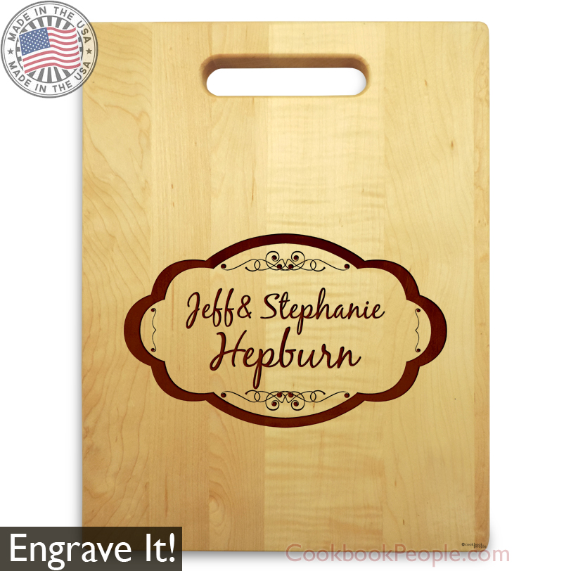 Engraving Cutting Board with Handle Chopping Board with Engraved Name