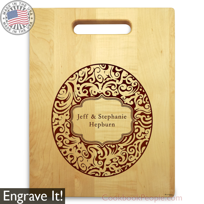 Engraving Cutting Board with Handle Chopping Board with Engraved Name