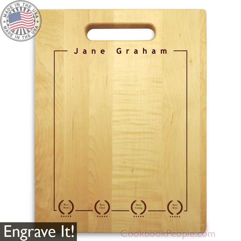Engraving Cutting Board with Handle Chopping Board with Engraved Name