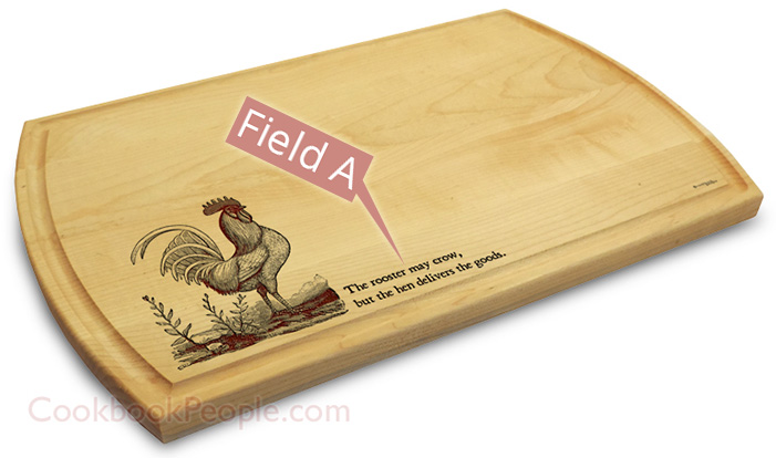Personalized Cutting Board - Large Grooved 10x16 Chopping Board Engraved