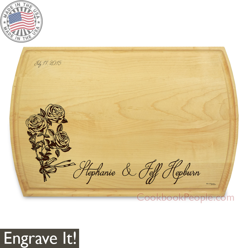 Engraved Chopping Board American Maple Personalized Rectangular Cutting Board