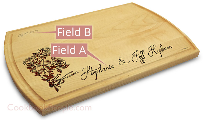 Personalized Cutting Board - Large Grooved 10x16 Chopping Board Engraved