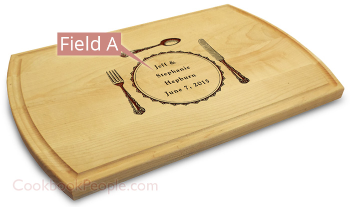Personalized Cutting Board - Large Grooved 10x16 Chopping Board Engraved