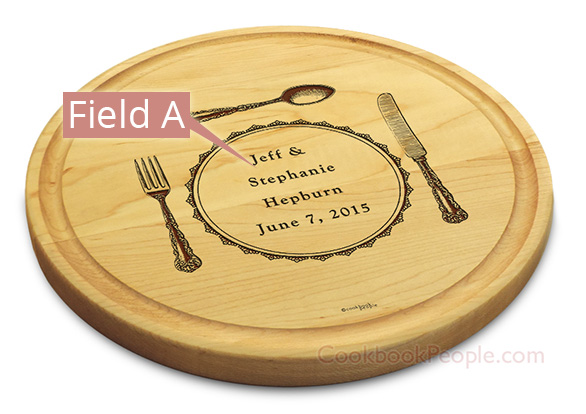 Circular Cutting Board Maple Chopping Board with Juice Groove