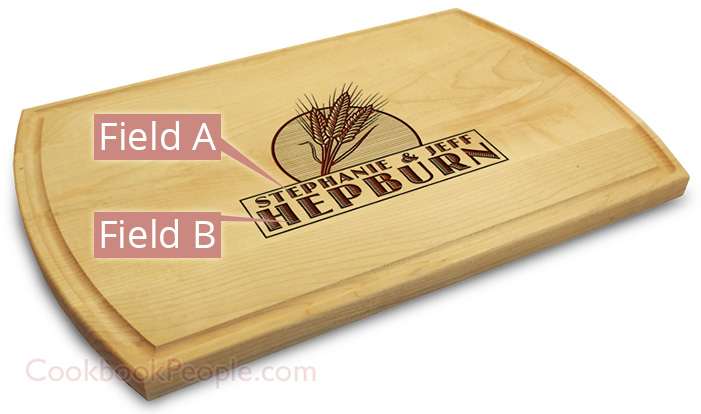 Personalized Cutting Board - Large Grooved 10x16 Chopping Board Engraved