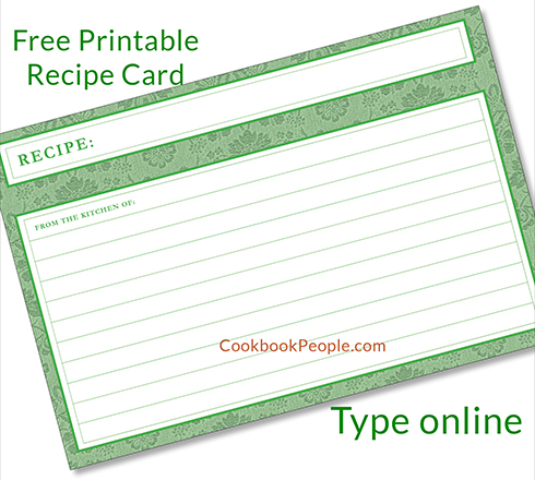 EDITABLE Recipe Card Template, Recipe Template, Recipe Cards Printable,  Simple, Retro, 4x6, Insert, Minimal, Sheet, Recipe Box, Sheet, Book 