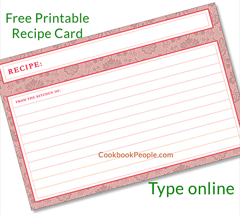 Free Recipe templates to customize online