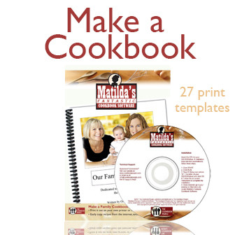 cookbook software for making printing a family recipe book