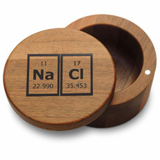 NACL Periodic Elements Sodium Chloride Breaking Bad Salt Box with Magnetic Swivel Lid