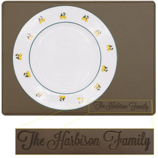 Family Name Placemats - Engraved with family name or restaurant name