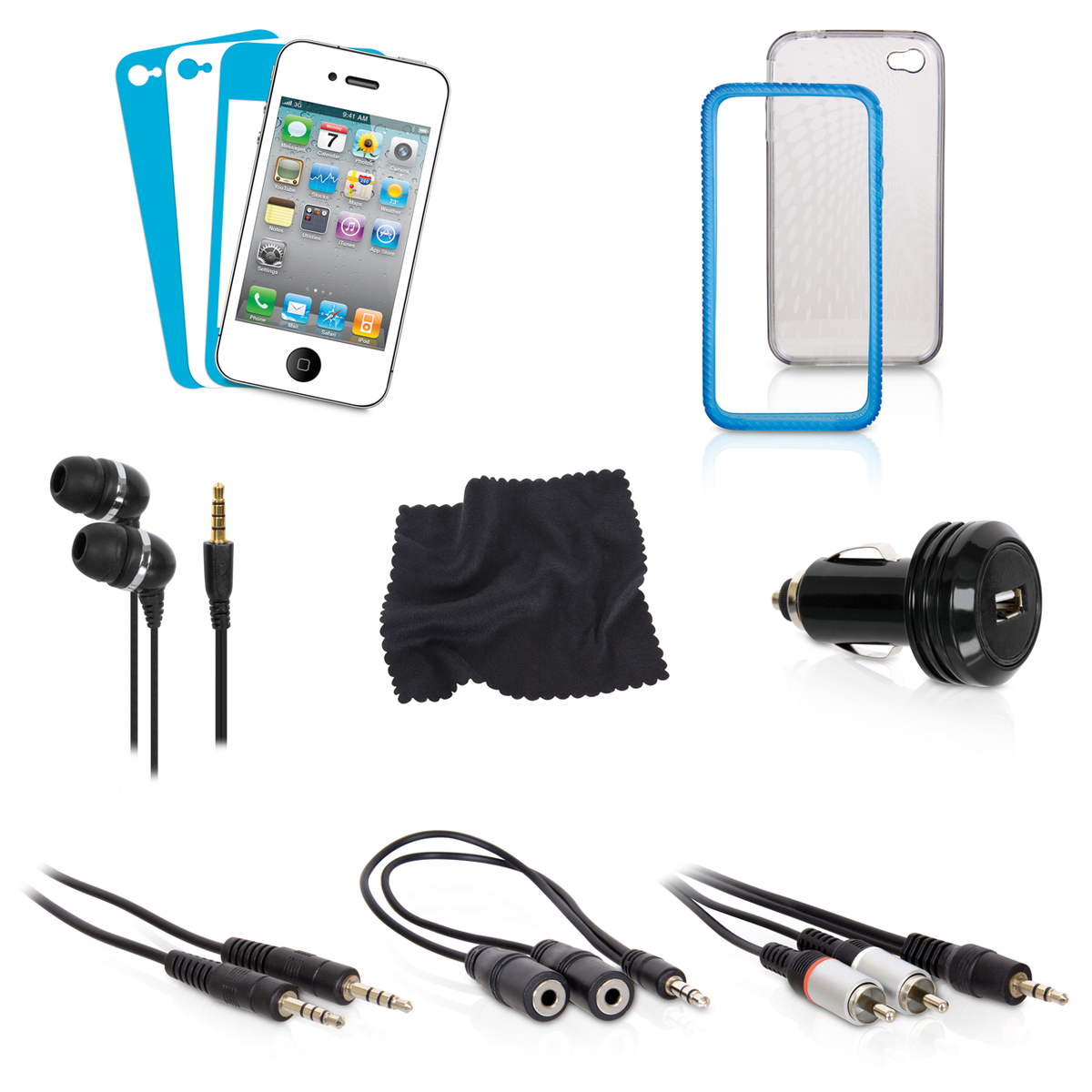 Tøm skraldespanden Majroe Seneste nyt 12 in 1 Accessory Kit for iPhone 4 / 4s - iSound