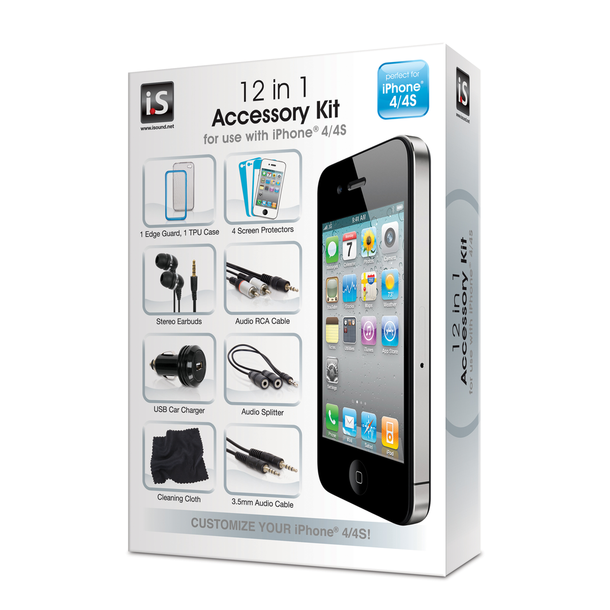 Tøm skraldespanden Majroe Seneste nyt 12 in 1 Accessory Kit for iPhone 4 / 4s - iSound