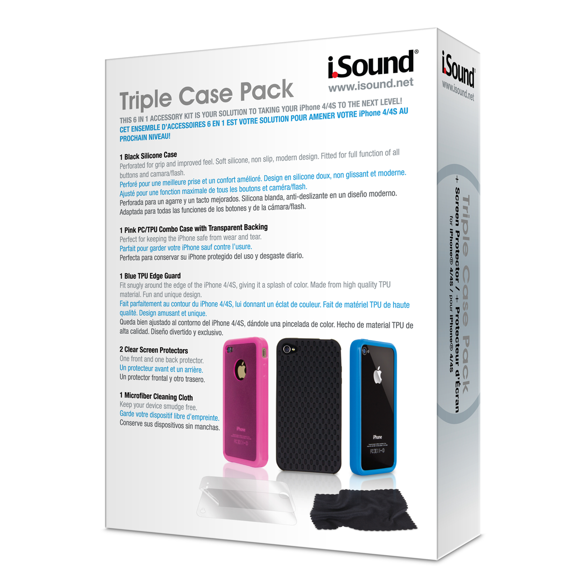 10-in-1 Silicone Case Pack for iPhone 4S / 4