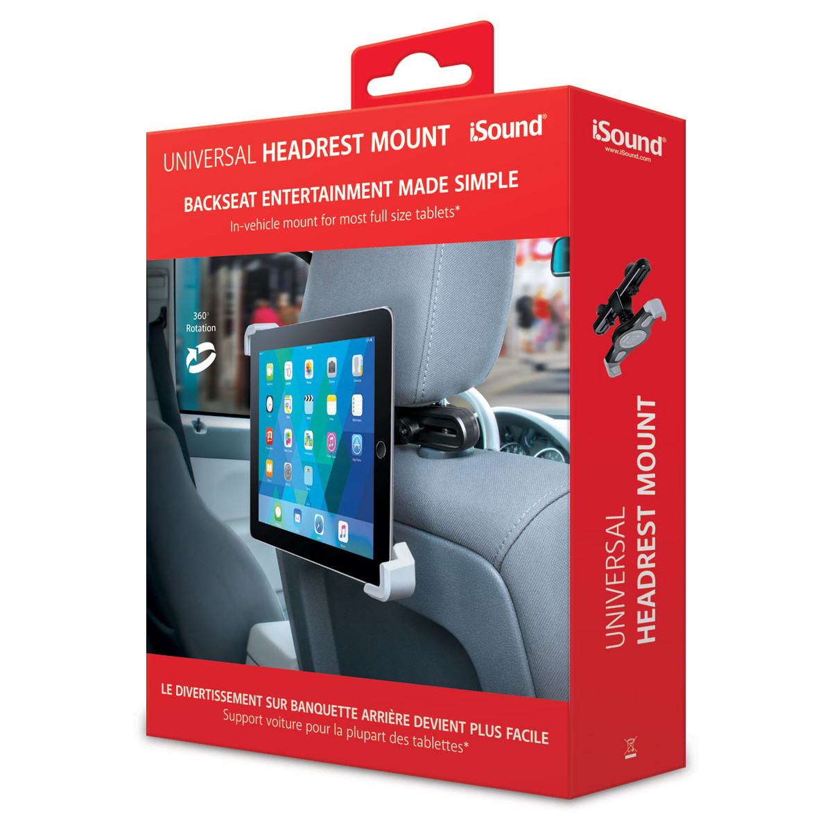 Universal Tablet Headrest Mount by Aspengt, Download free STL model