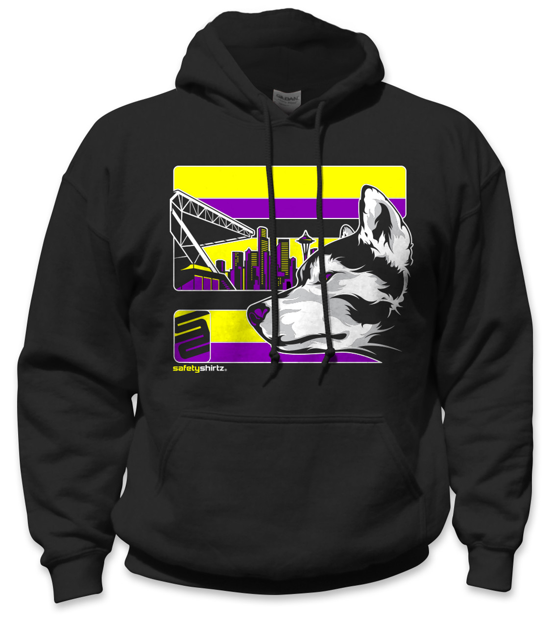 Purple and yellow on sale hoodie