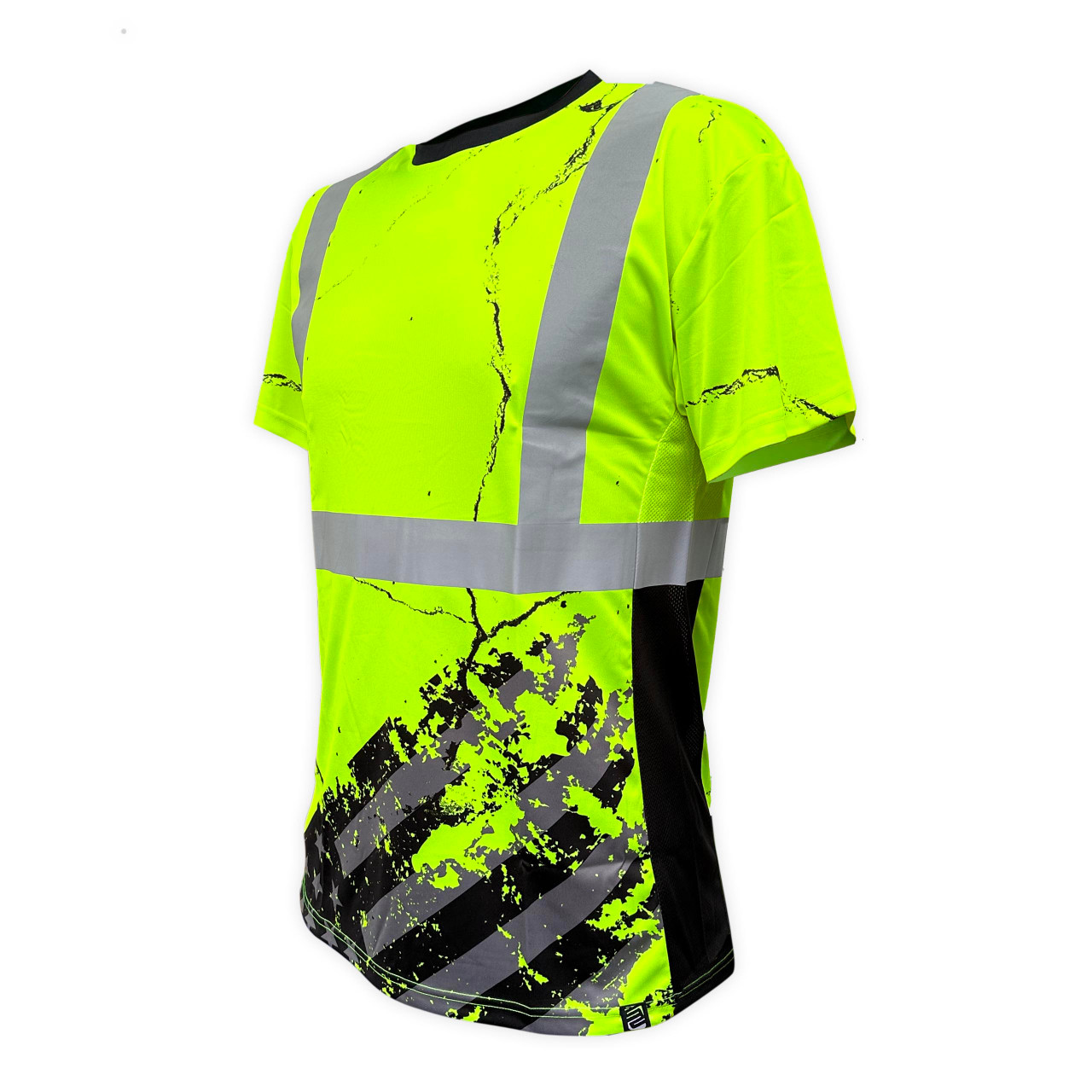 American Grit Yellow Class 2 Type-R Reflective Safety Shirt
