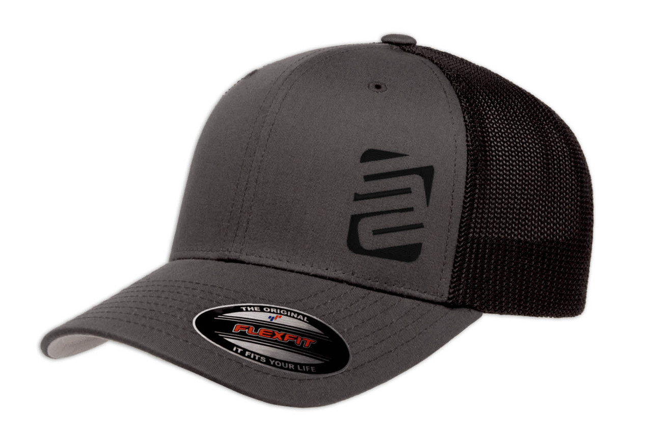 Flexfit Trucker Hat - Dark Gray/Black - SafetyShirtz | 