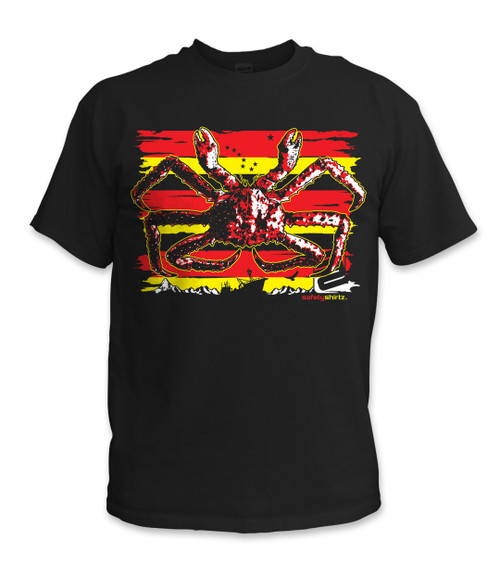 SafetyShirtz - King Crab Safety Shirt - Red/Yellow/Black