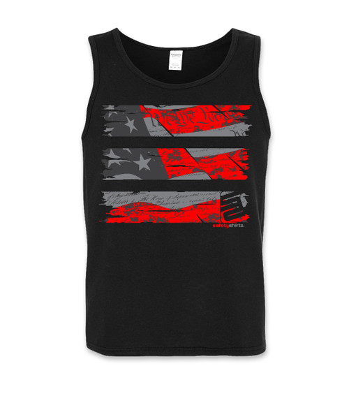 Old Glory Stealth Safety Tank Top - Red/Reflective/Gray/Black Old Glory Stealth Safety Tank Top - Red/Reflective/Gray/Black