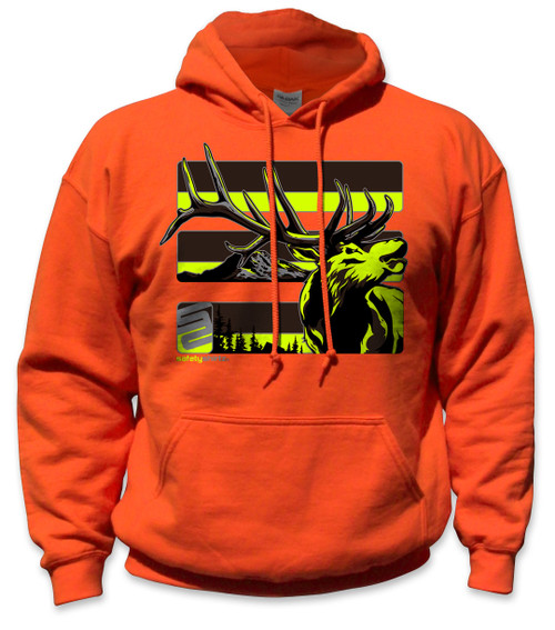 Elk Stealth Safety Hoodie - Yellow/Orange