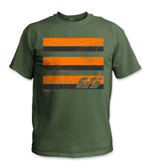 Topo Safety Shirt - Orange-Reflective-Green