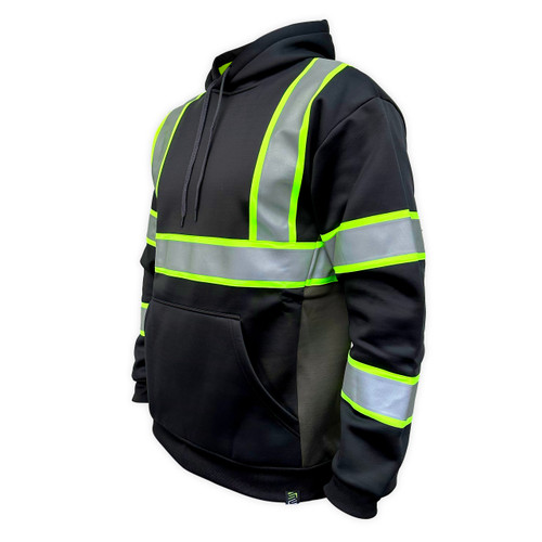 SS360º Stealth Basic - Black - Type-O Reflective Safety Hoodie