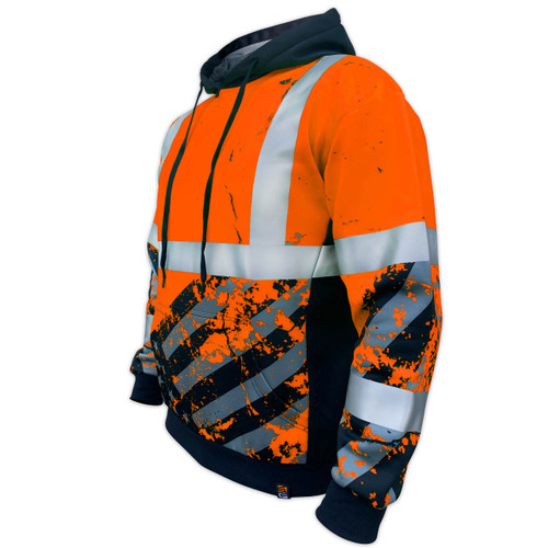 SS360º American Grit Orange (CLEARANCE) Class 3 - Type-R - Reflective Safety Hoodie
