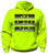 1776 Betsy Ross - Hi-Vis Safety Safety Stripe Hoodie - Gray/Reflective/Yellow (Safety Green)